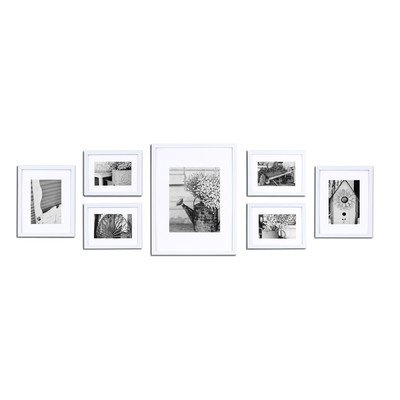 Gallery 7 Piece Perfect Wall Picture Frame Set - White - Image 0
