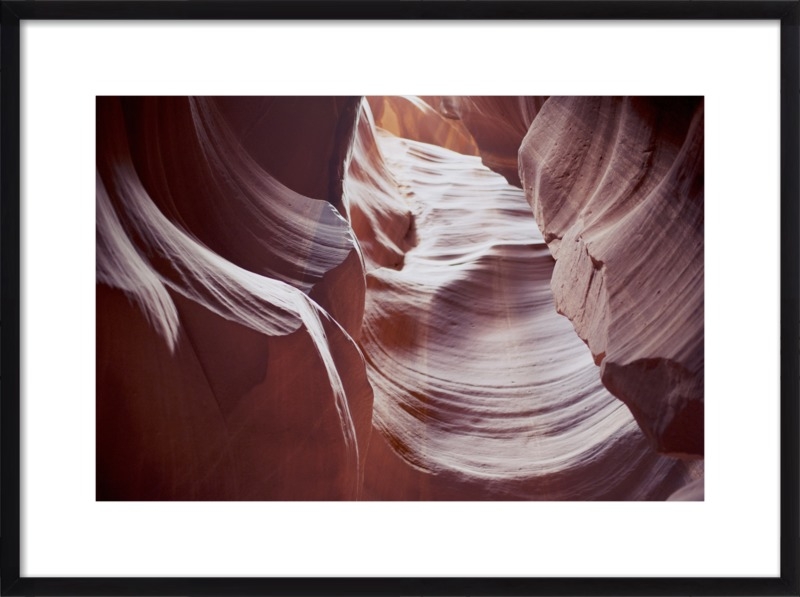 Antelope Canyon - 28"x20 - black wood frame - with mat - Image 0
