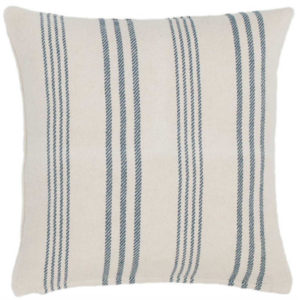 Swedish Stripe Woven Cotton Decorative Pillow - Image 0
