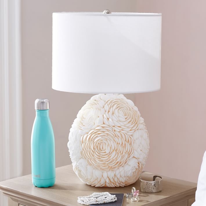 Shell Floral Double Bulb Table Lamp - Image 0