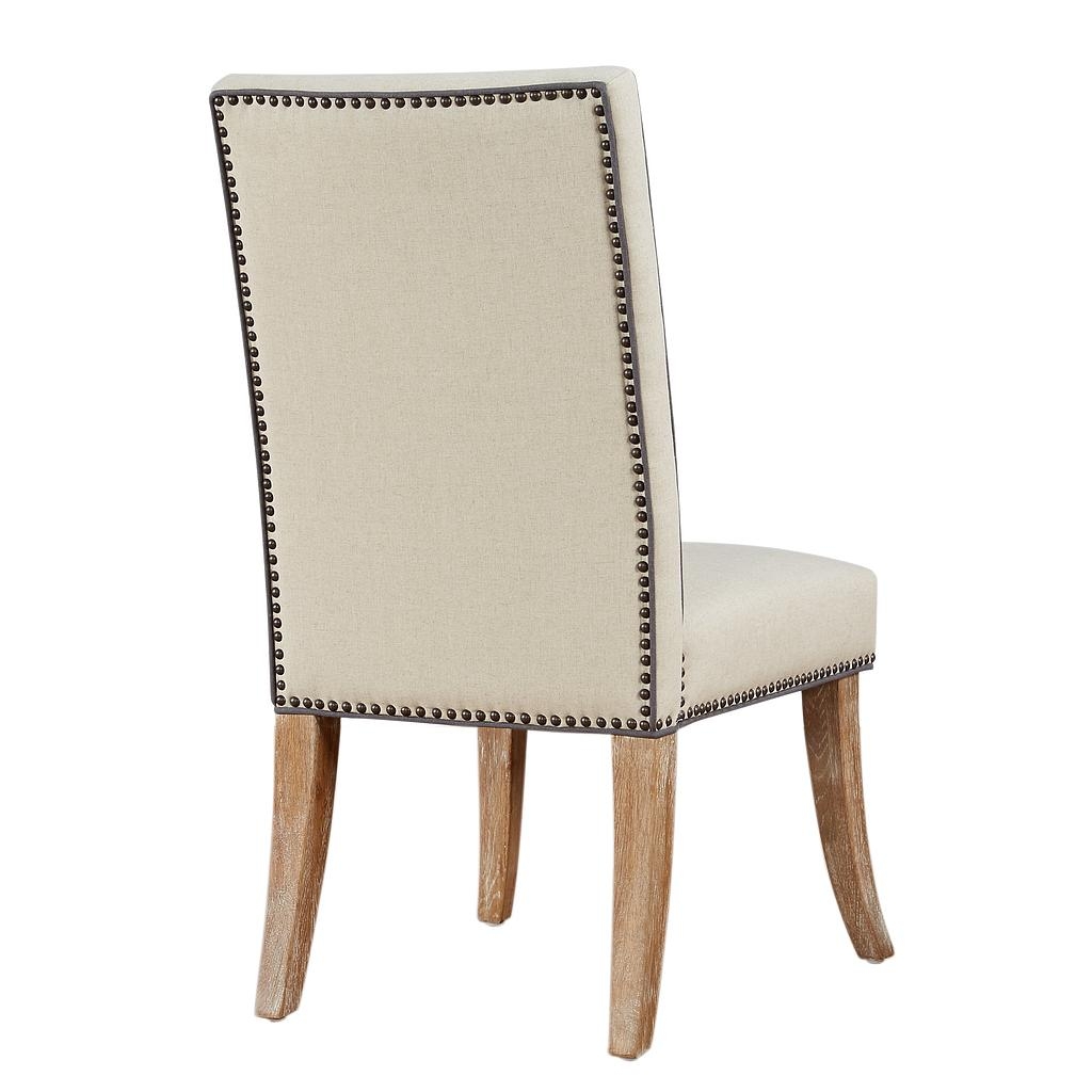 George Beige Linen Dining Chair (Set of 2) - Image 2