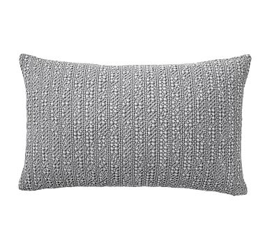 Honeycomb Lumbar Pillow Cover, 16 x 26", Flagstone - Image 1