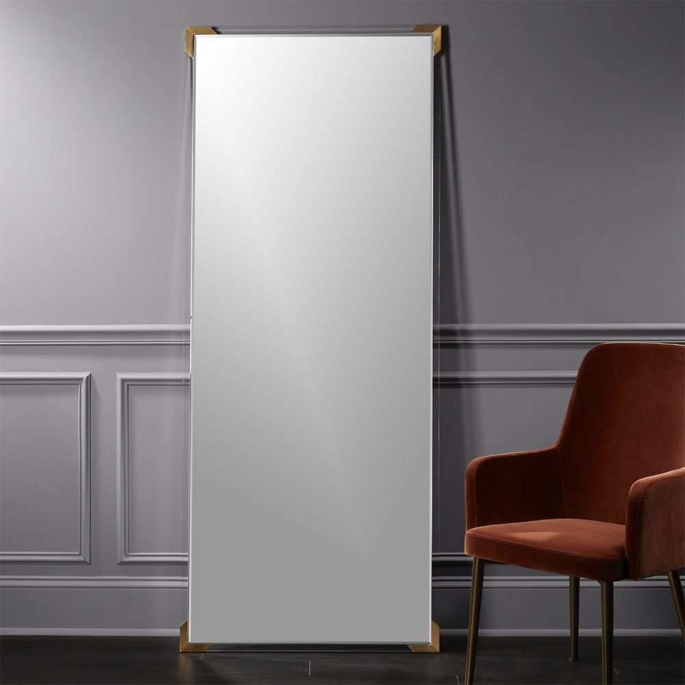"Demi Acrylic Floor Mirror 31.5""x75.5""." - Image 0