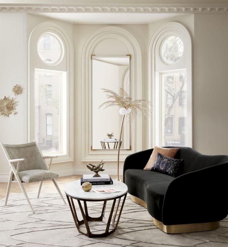 "Demi Acrylic Floor Mirror 31.5""x75.5""." - Image 1