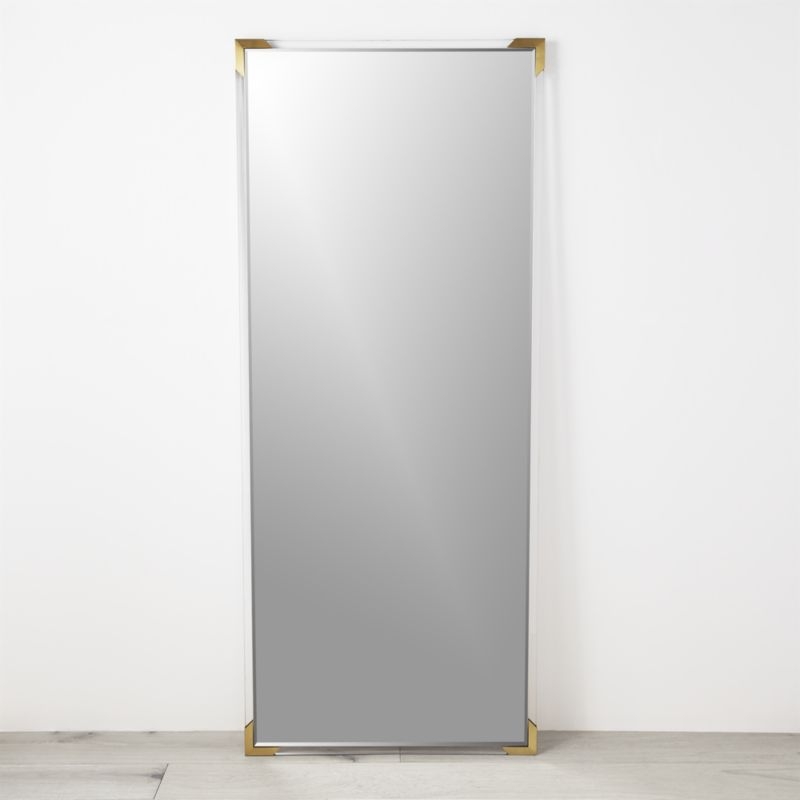 "Demi Acrylic Floor Mirror 31.5""x75.5""." - Image 3