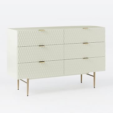 Audrey 6-Drawer Dresser, Parchment - Image 1