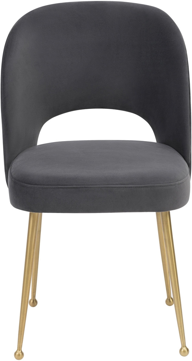 Swell Dark Grey Velvet Chair - Image 1