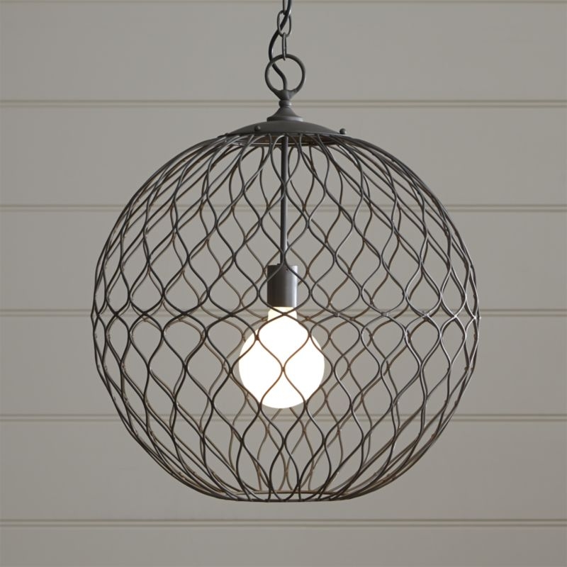 Hoyne 21.5" Iron Pendant Light - Image 1