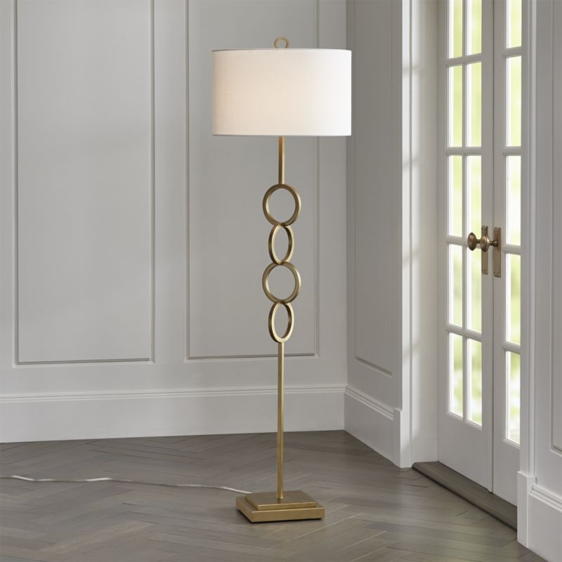 Axiom Brass Floor Lamp - Image 1