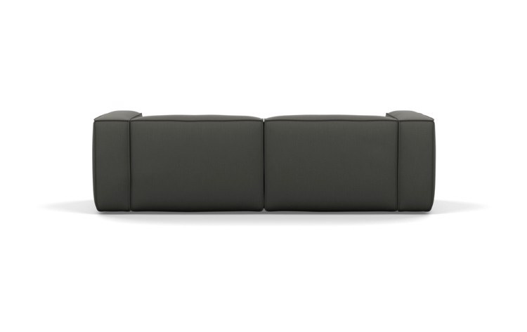 Gray Sofa in Charcoal Fabric - left high, right high - Image 3
