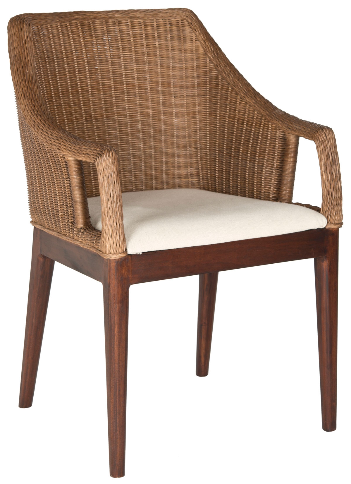 Enrico Arm Chair - Multi Brown - Safavieh - Image 0