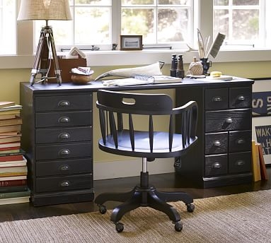 Printer's Desk Set, Artisanal Black - Image 1