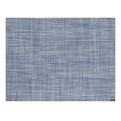 Chilewich Mini Basketweave Placemat, Each, Chambray - Image 0