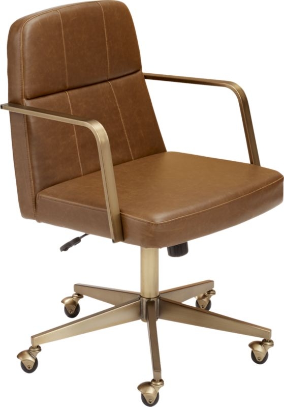 Draper Faux Leather Office Chair - Image 3