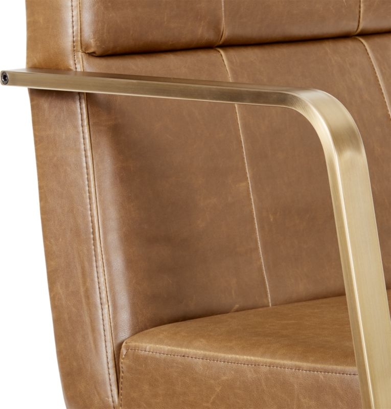 Draper Faux Leather Office Chair - Image 6