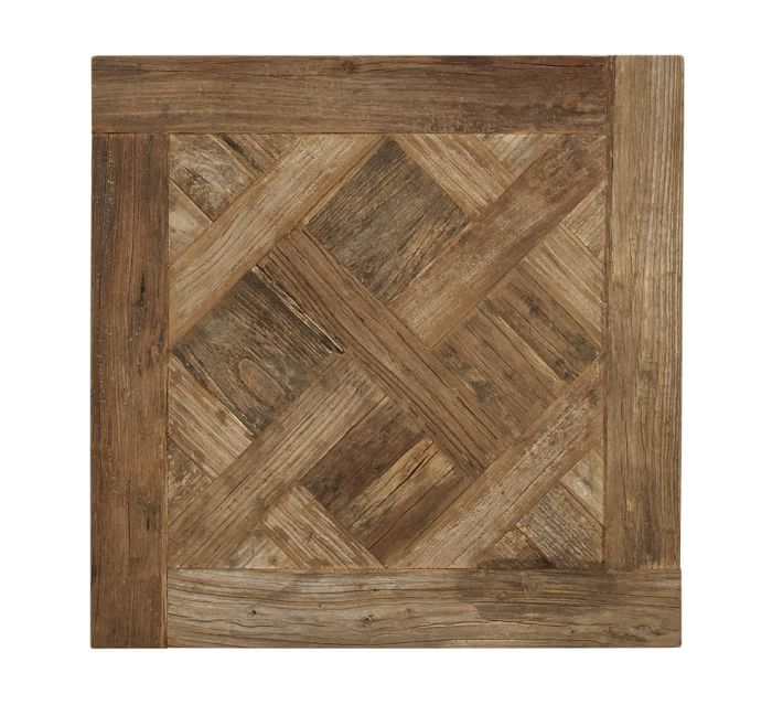 Parquet Reclaimed Wood & Metal End Table - Image 4