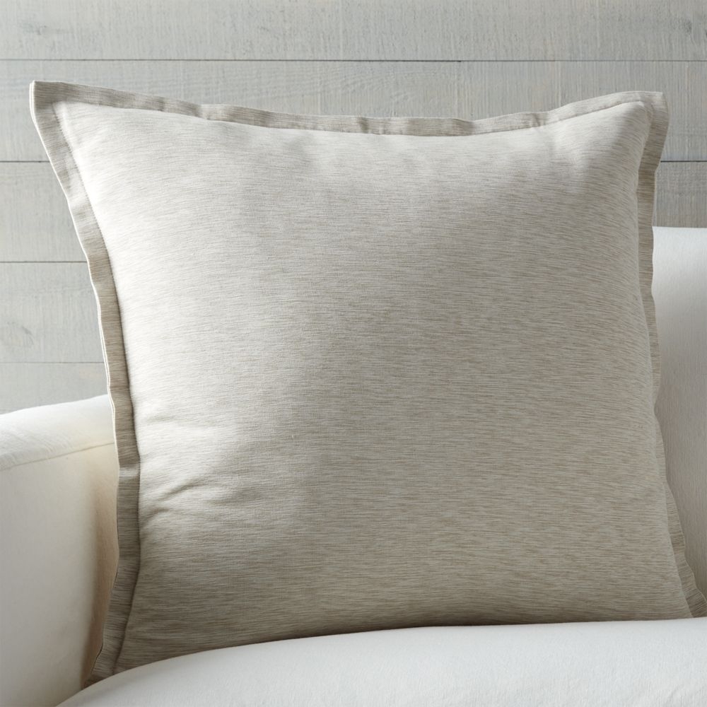 Linden Natural 23" Pillow with Feather-Down Insert - Image 1