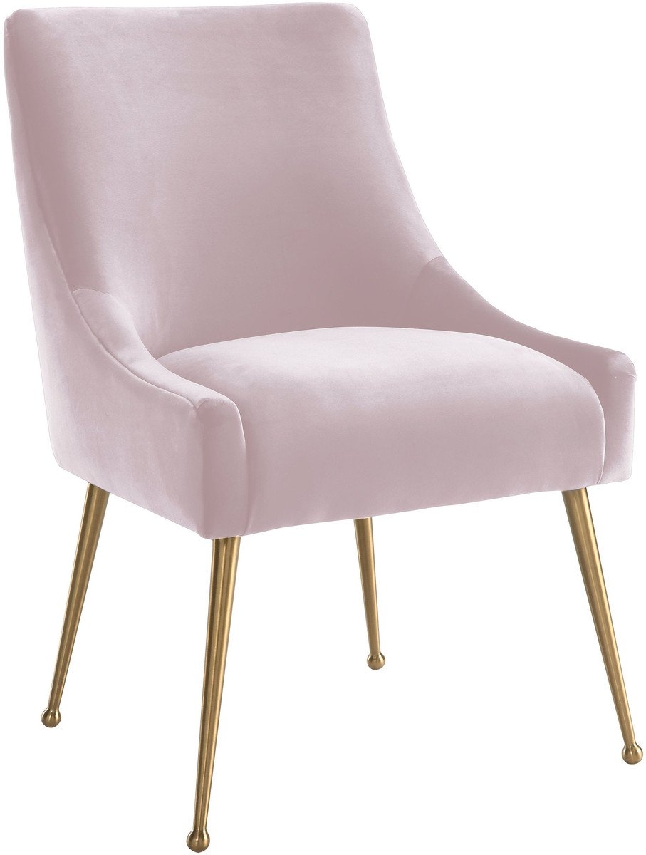 Skyler Blush Velvet Side Chair - Image 0