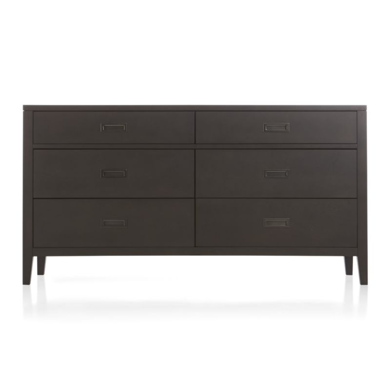 Arch Charcoal 6-Drawer Dresser - Image 1