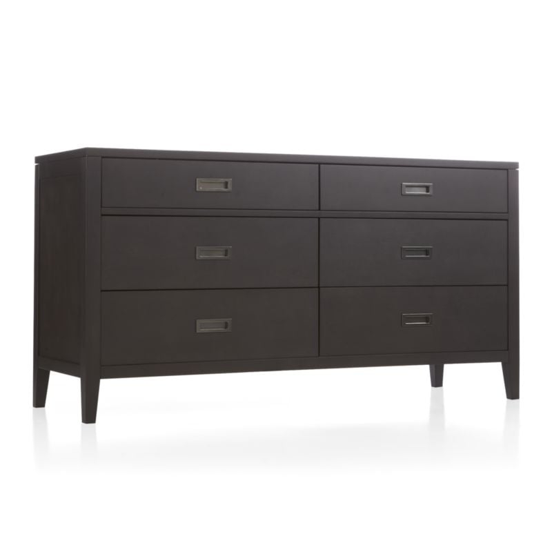 Arch Charcoal 6-Drawer Dresser - Image 2
