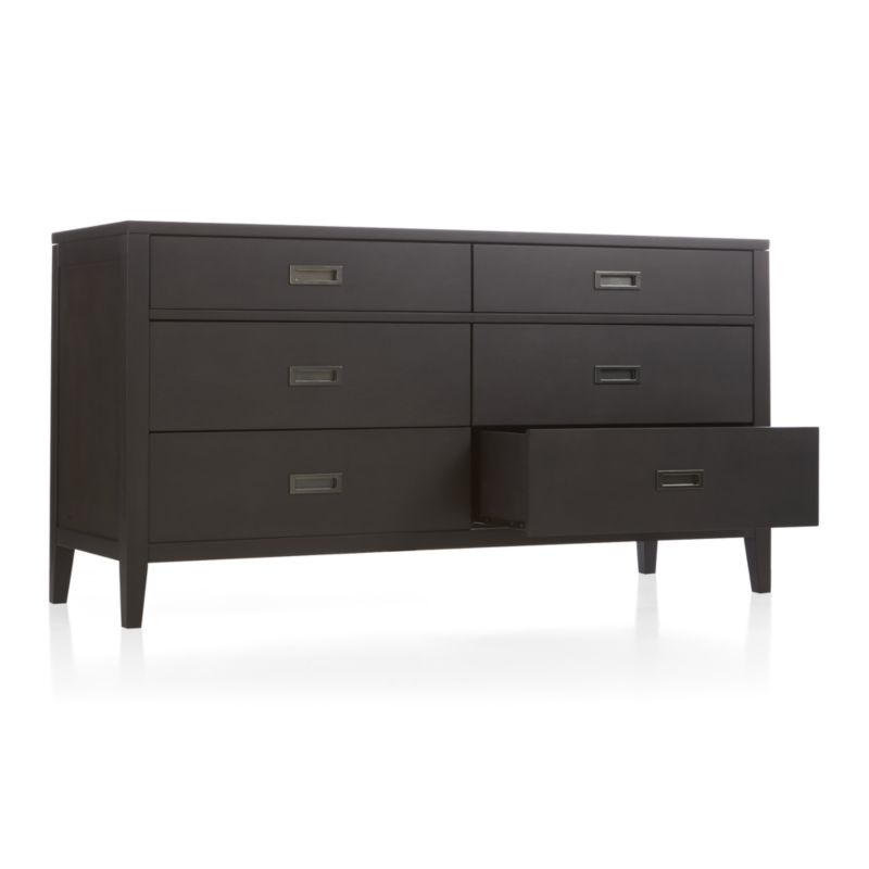 Arch Charcoal 6-Drawer Dresser - Image 3