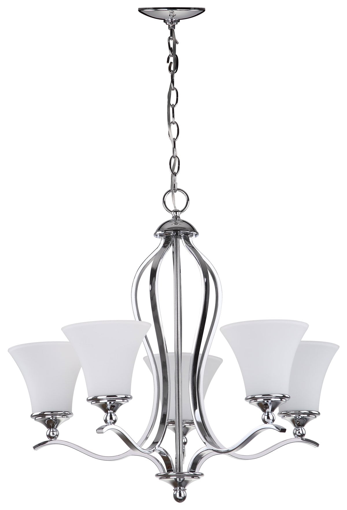 CELESTE 5 LIGHT CHROME 25.25 INCH DIA CHANDELIER - Image 0