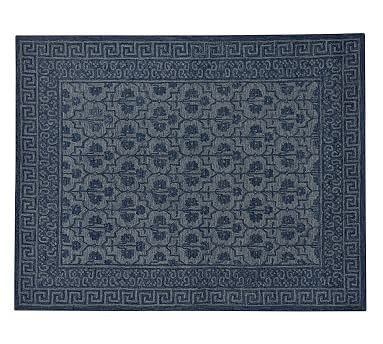 Braylin Tufted Wool Rug, 8x10', Blue - Image 1