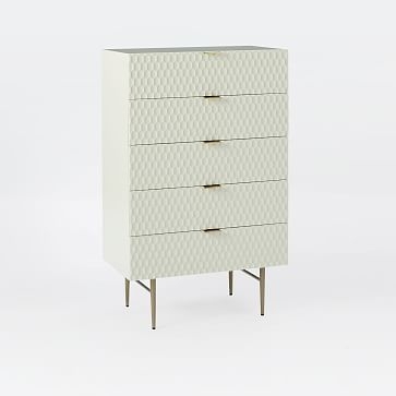 Audrey 5-Drawer Dresser, Parchment - Image 0