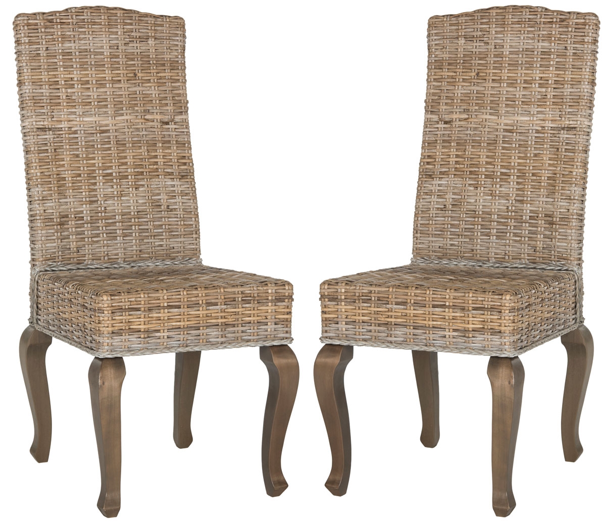 Milos 18''H Wicker Dining Chair - Grey - Arlo Home - Image 0