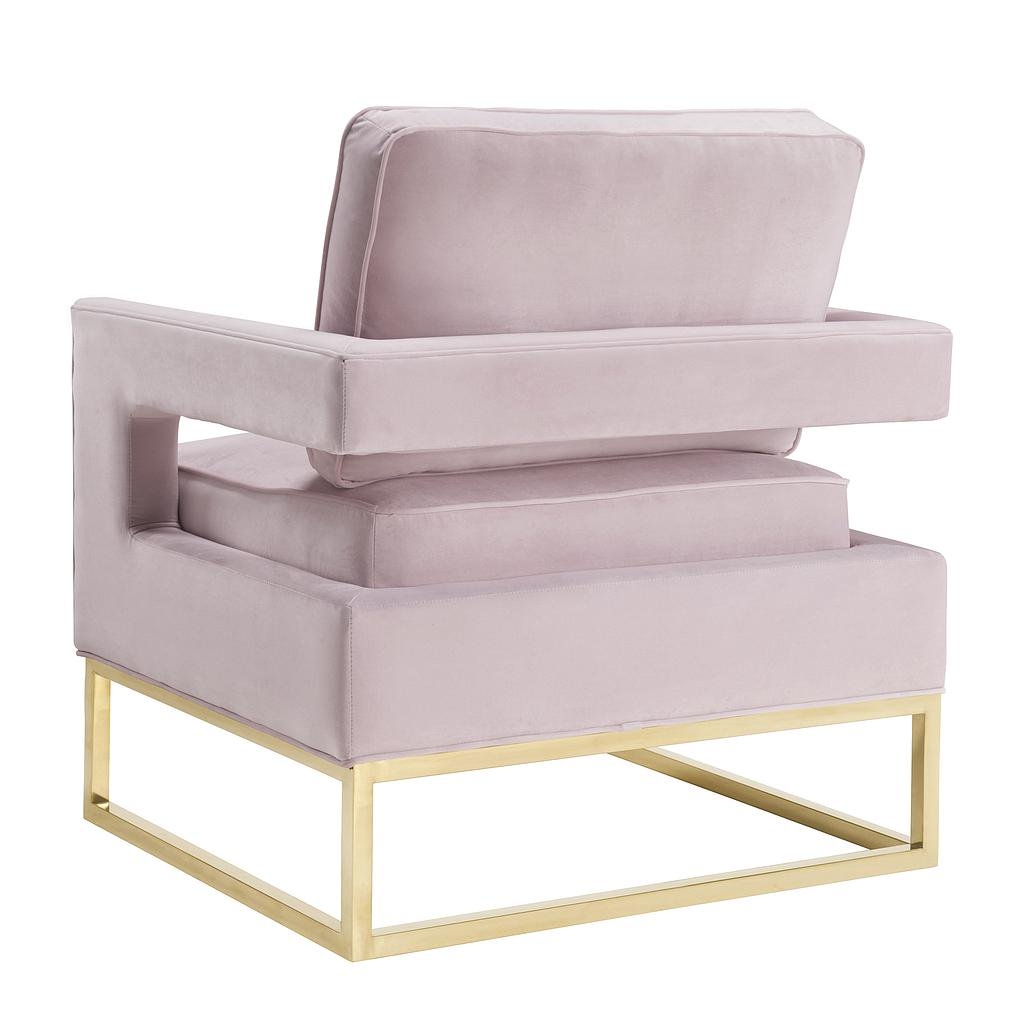 Aubrey Blush Velvet Chair - Image 4