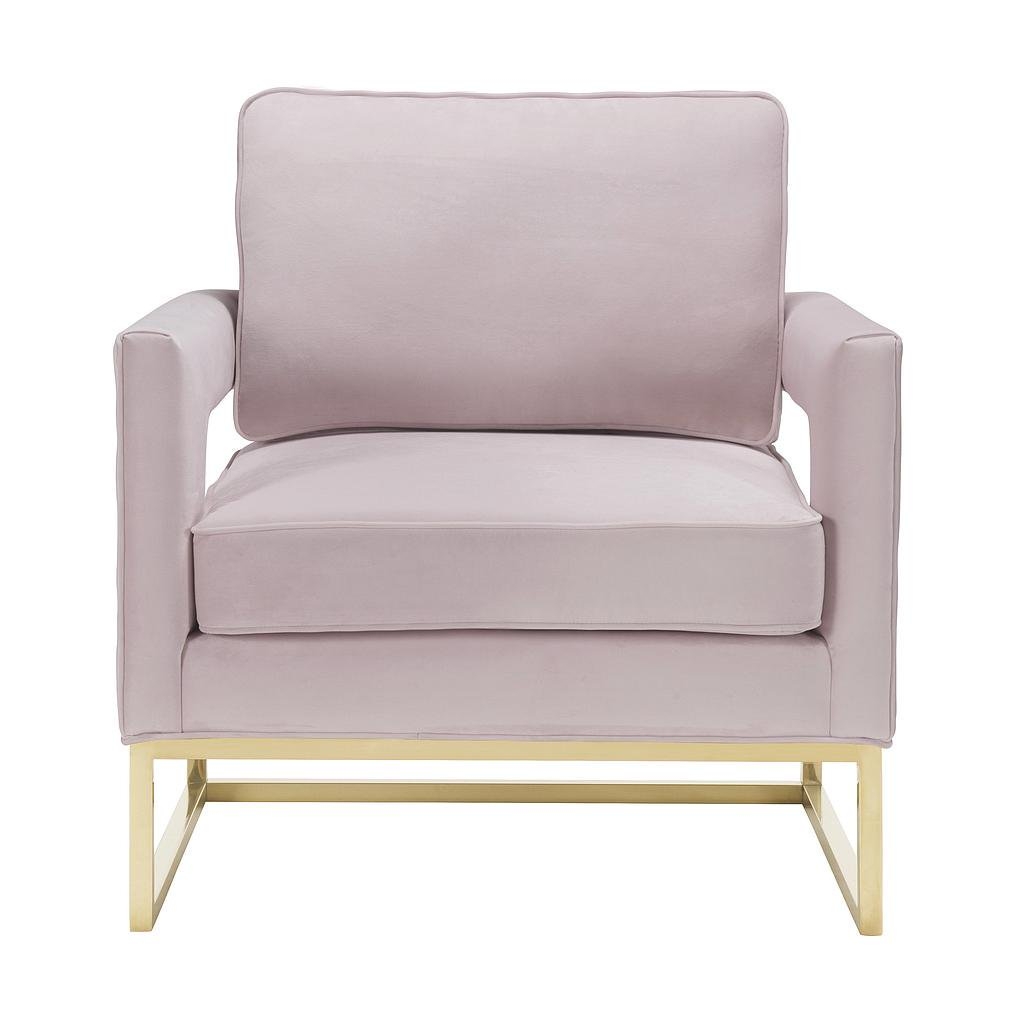 Aubrey Blush Velvet Chair - Image 5