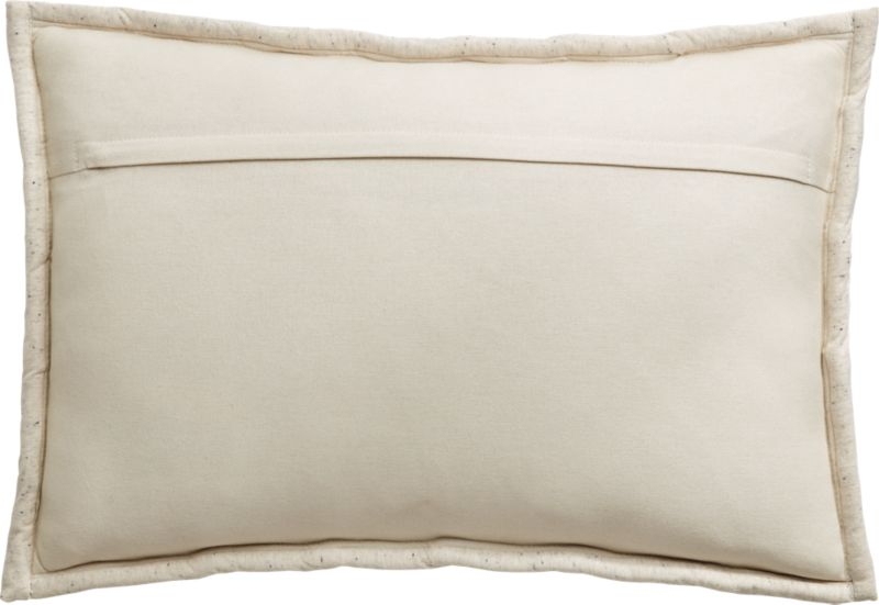 "18""x12"" Jersey Ivory InterKnit Pillow with Down-Alternative Insert" - Image 3