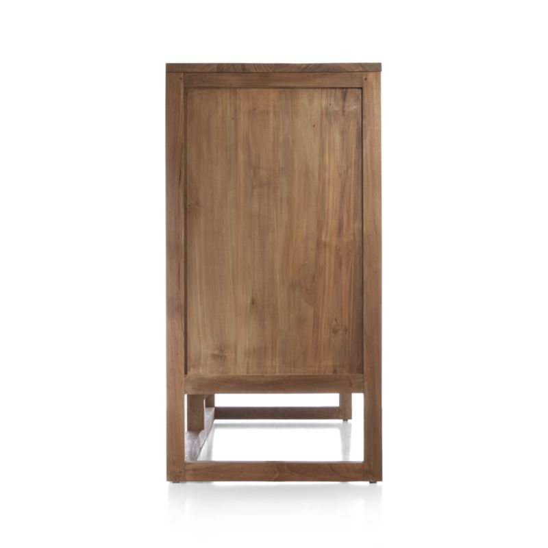 Linea Natural Teak Wood 6-Drawer Dresser - Image 2