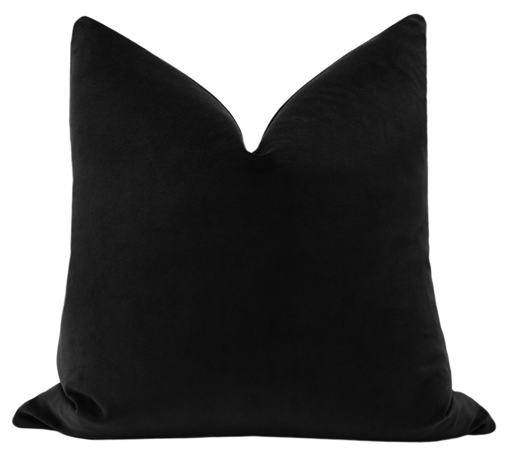 Classic Velvet // Ebony - 22" X 22" - Image 0