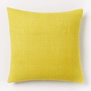Silk Handloomed Pillow Cover , 20"x20", Horseradish - Image 2