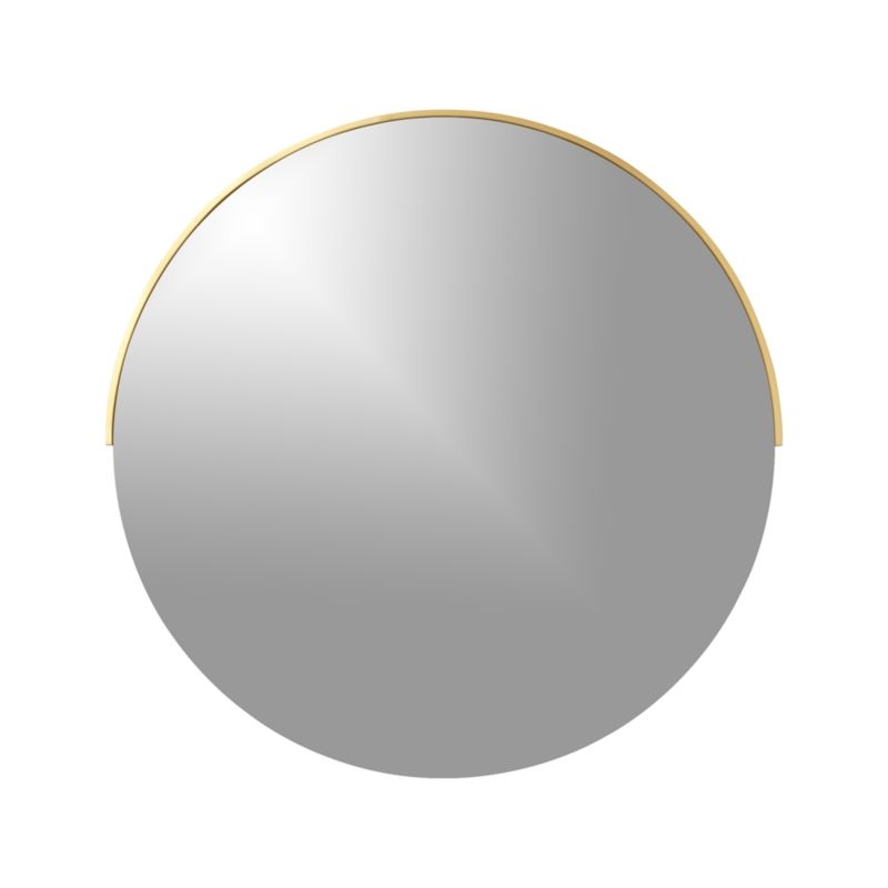 Gerald Large Round Gold Wall Mirror - Image 4