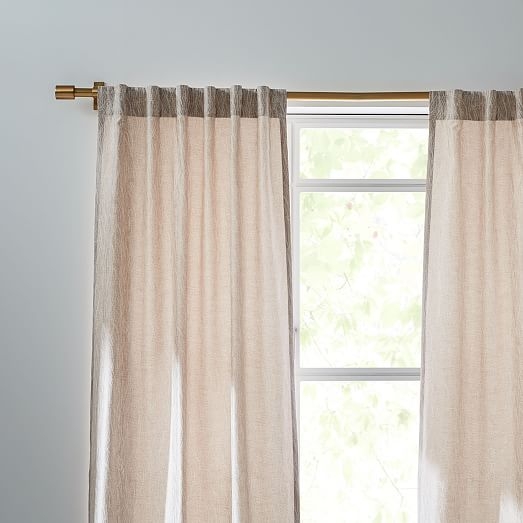 Abstract Meadow Jacquard Curtain, Dusty Blush, 48"x96" - Image 3