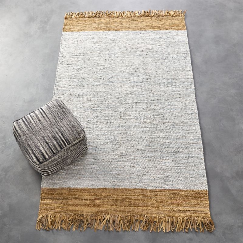 Natural Leather Dressage Area Rug 5'x8' - Image 3