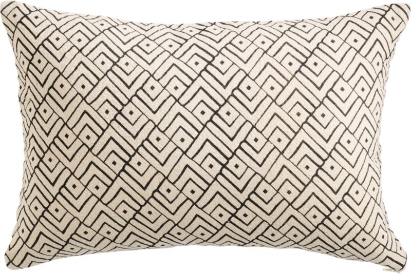 18"X12" triangle lattice pillow with feather-down insert" - Image 5