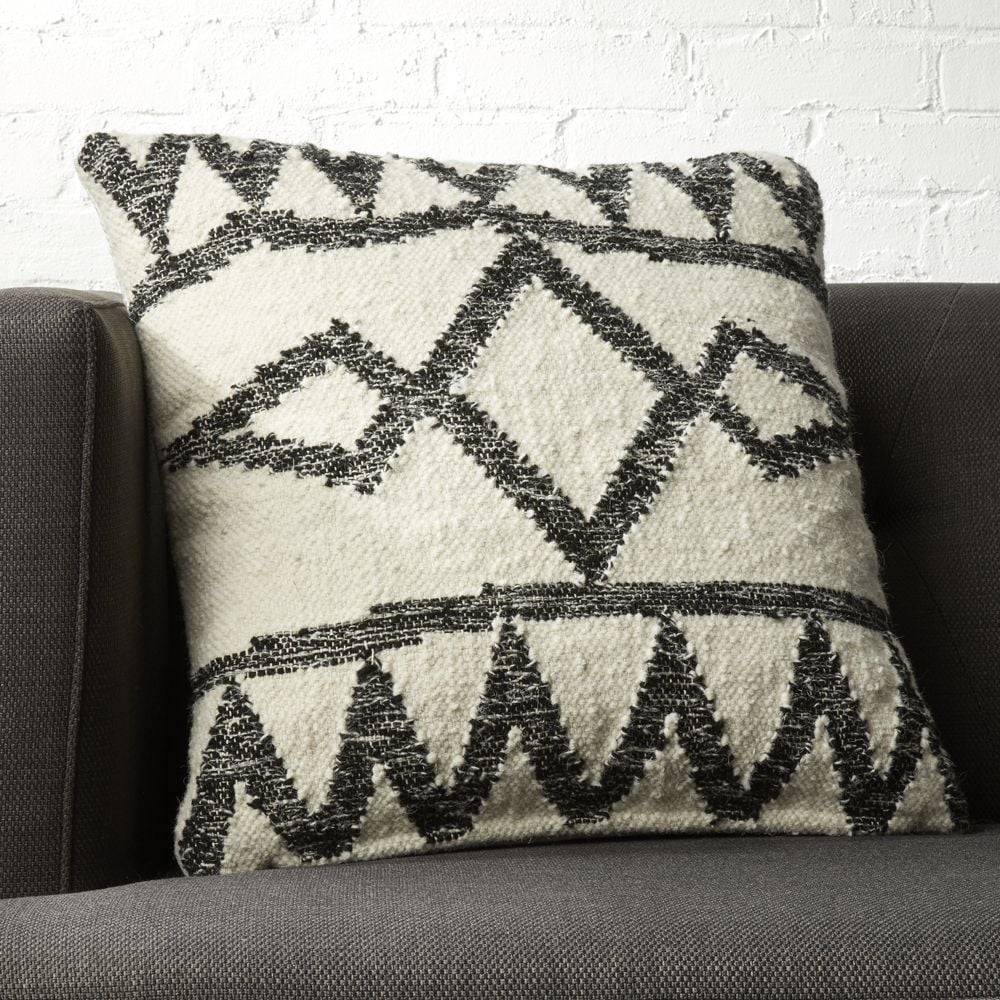 20" Asterix Geometric Pillow with Feather Down Insert" - Image 0