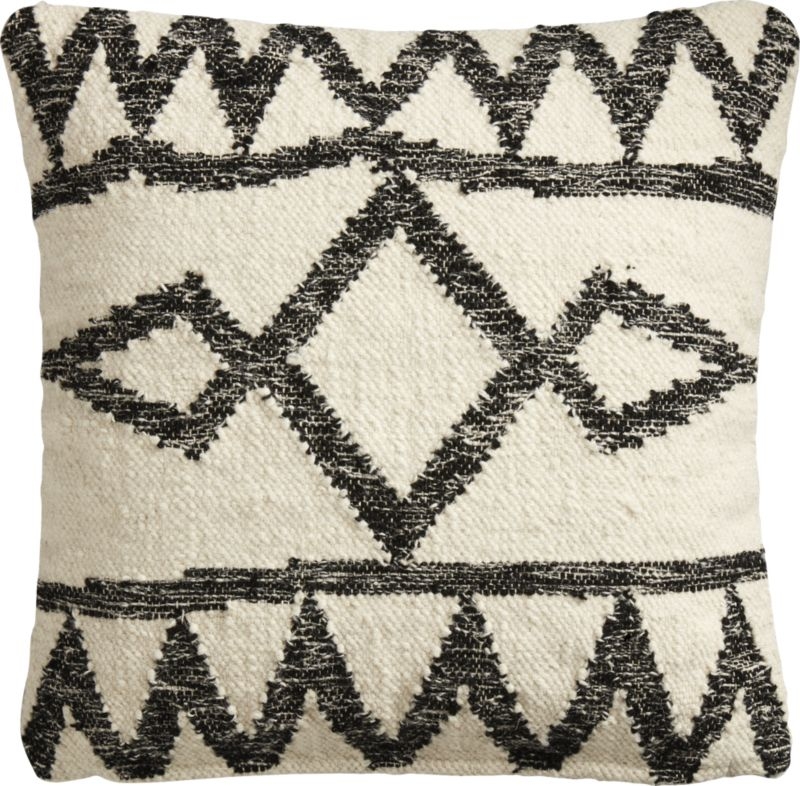 20" Asterix Geometric Pillow with Feather Down Insert" - Image 1