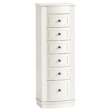 Chelsea Large Jewelry Armoire, Simply White - Image 0