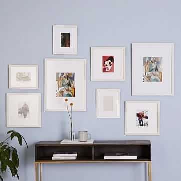 Gallery Frames, White, Set of 8 - Image 1