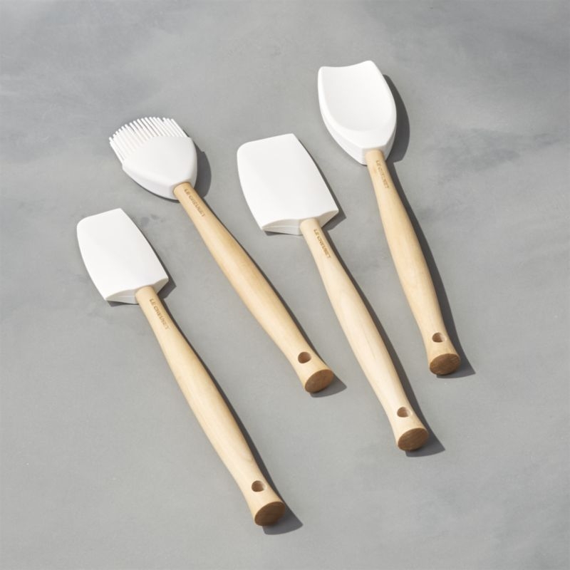 Le Creuset ® 5-Piece White Kitchen Utensils with Holder Set - Image 1