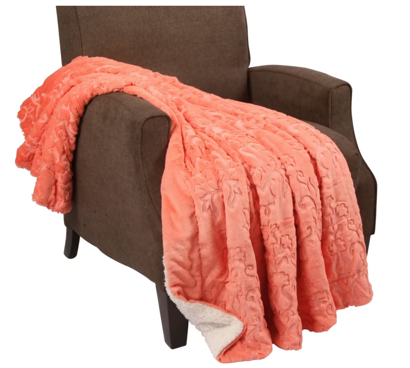 Clare Faux Fur and Sherpa Throw Blanket - Image 0