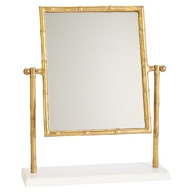 Gold Bamboo Vanity Mirror - Image 1