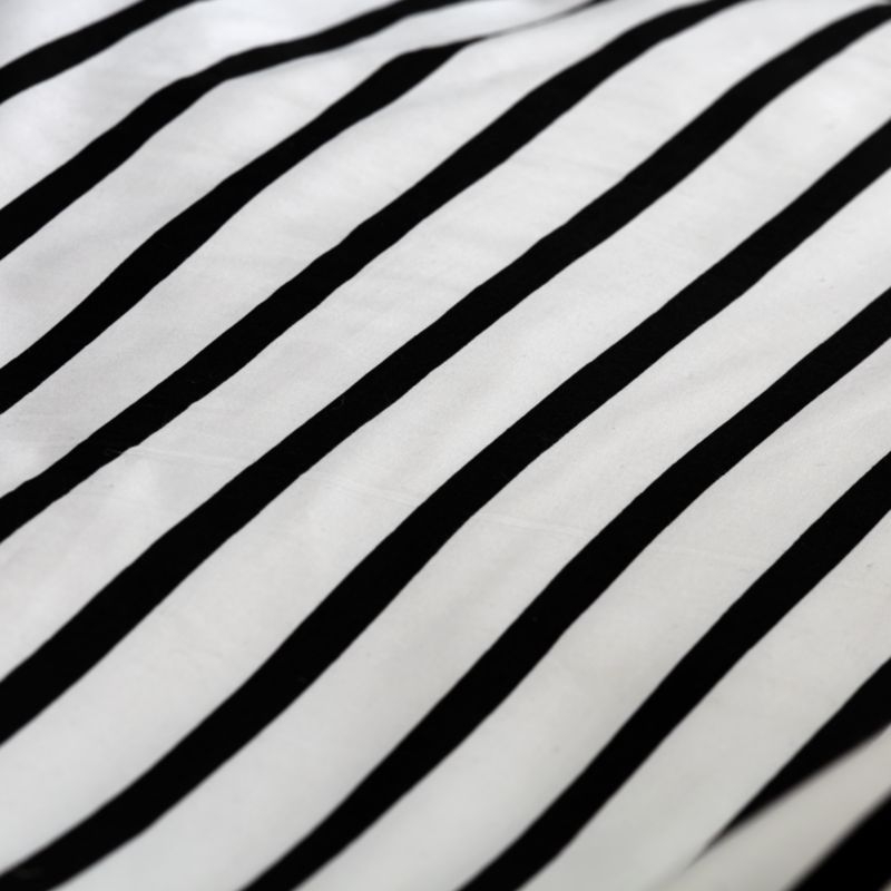 Organic Black Stripe Queen sheet Set - Image 2