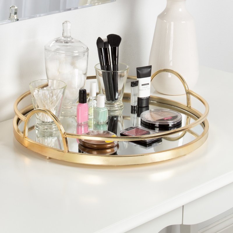 Gold Metal Accent Tray - Image 1