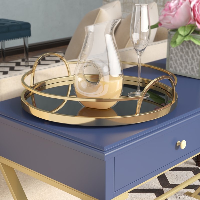 Gold Metal Accent Tray - Image 2