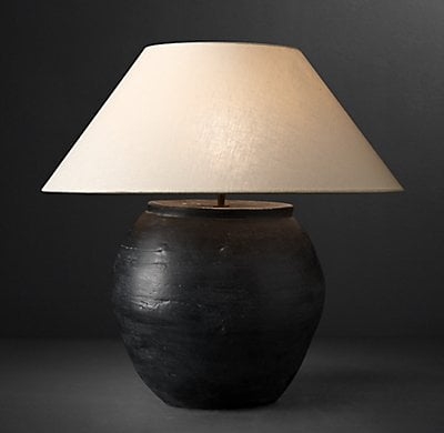 DUTCH CERAMIC VESSEL TABLE LAMP - WINE POT - Image 0
